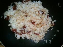 Step8 - Stir rice and sausage