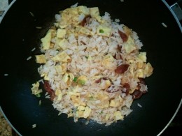Fried Rice and Chinese Sausage